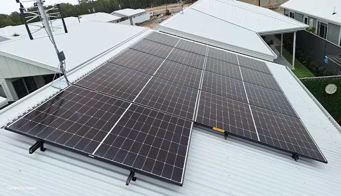Solar inverter and battery system install by AES Solar & Electrical